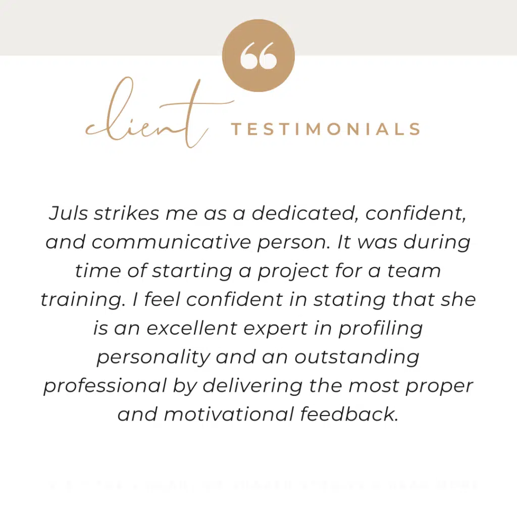Juls' Psychology Client Testimonial