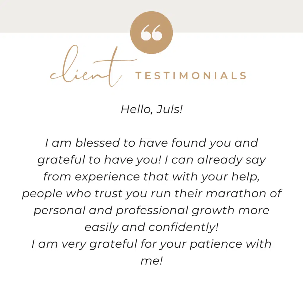 Juls' Psychology Client Testimonial 
