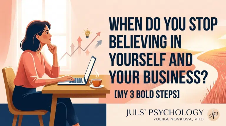 When do you stop believing in yourself and your business?